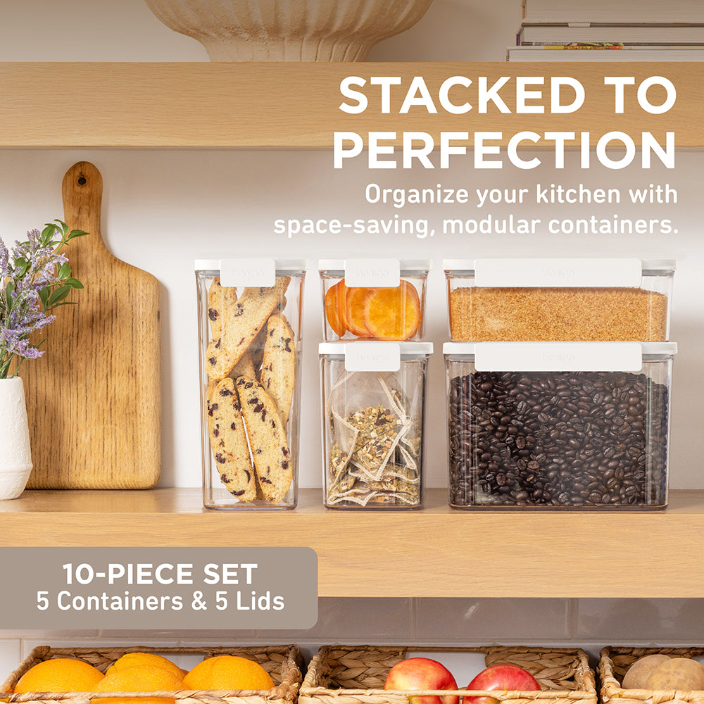 bentgo-pantry-airtight-dry-food-storage-containers-10-piece-set-5-containers-5-l image 2