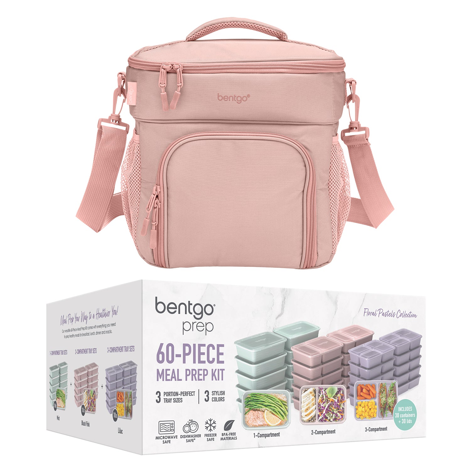 bentgo-prep-deluxe-multimeal-bag-60-piece-meal-prep-container-set-sand image 8