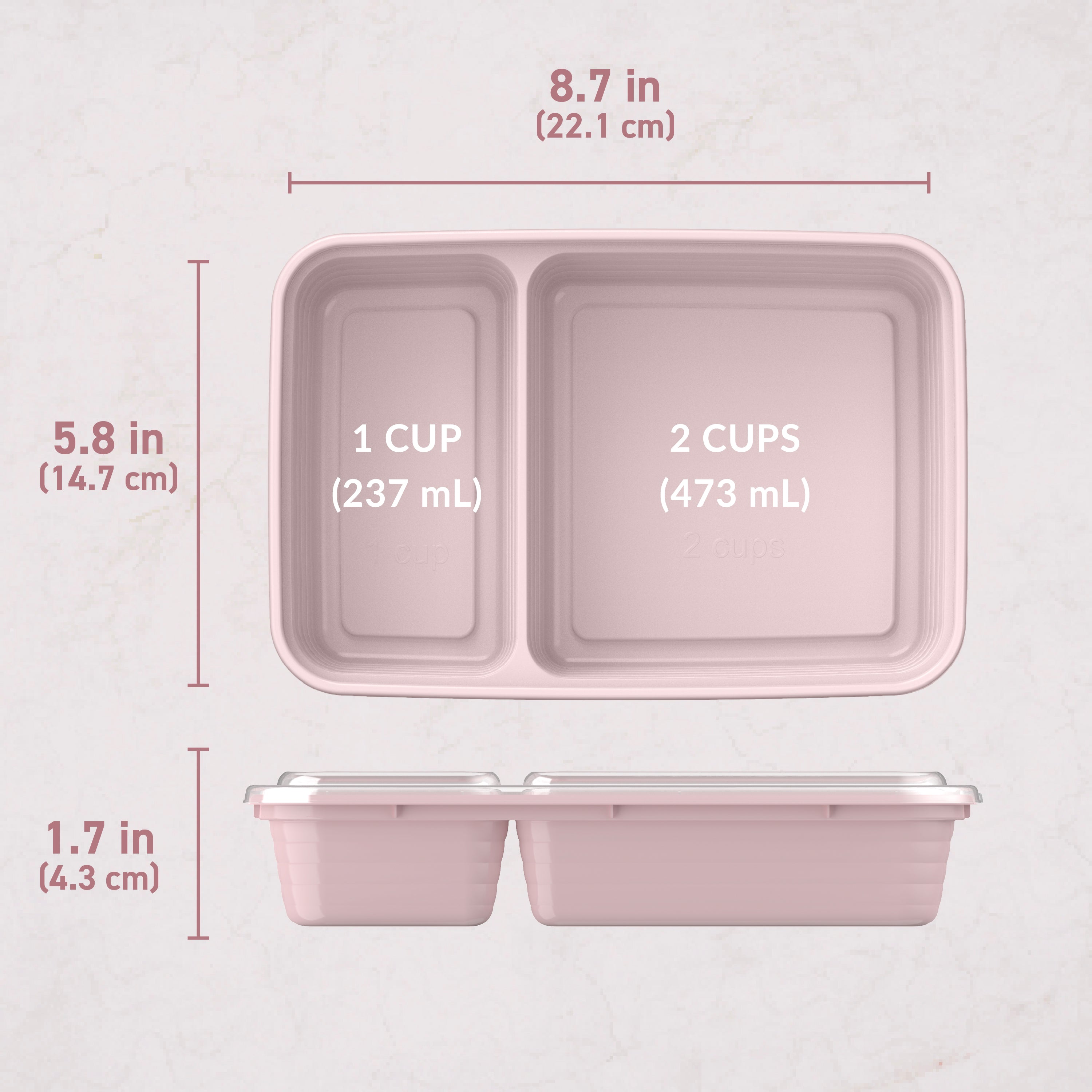 bentgo-prep-2-compartment-meal-prep-containers-20-piece-set-10-reusable-3-cup-tr image 7