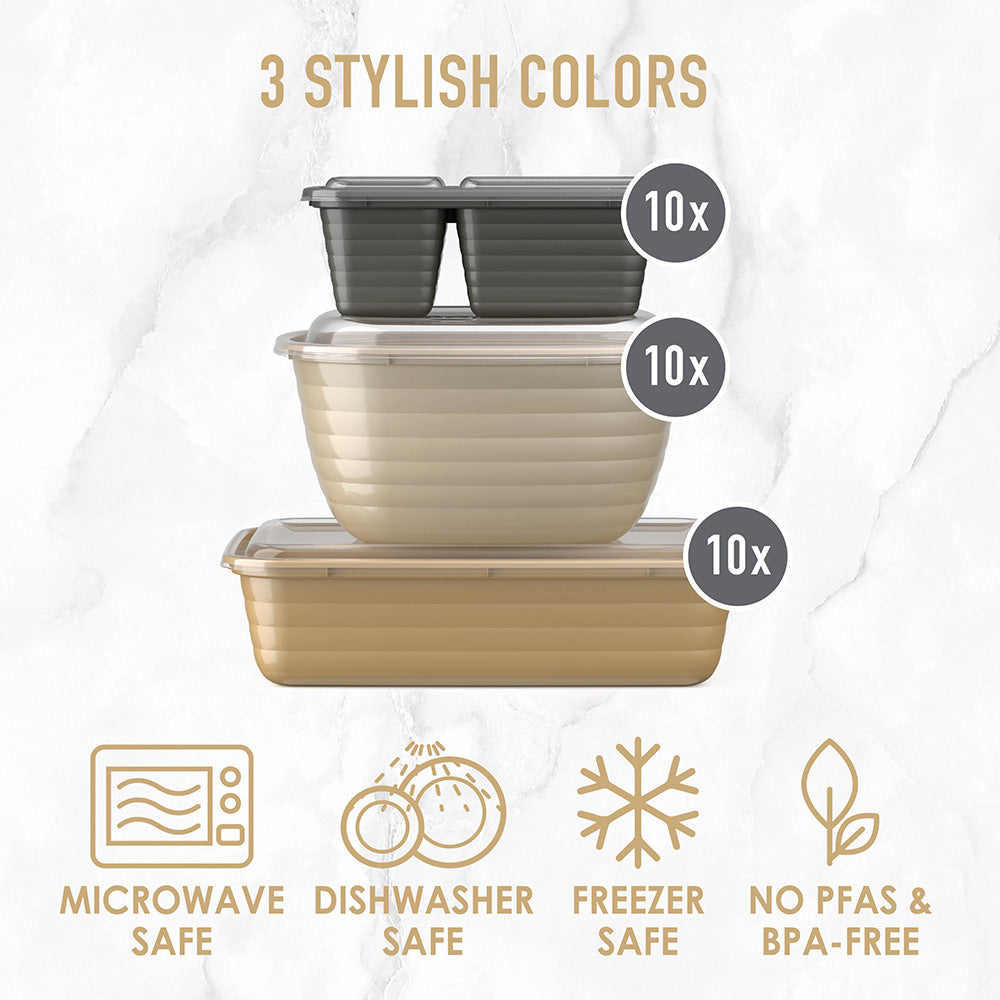bentgo-prep-60-piece-variety-meal-prep-kit-1-2-compartment-trays-and-prep-bowls image 5