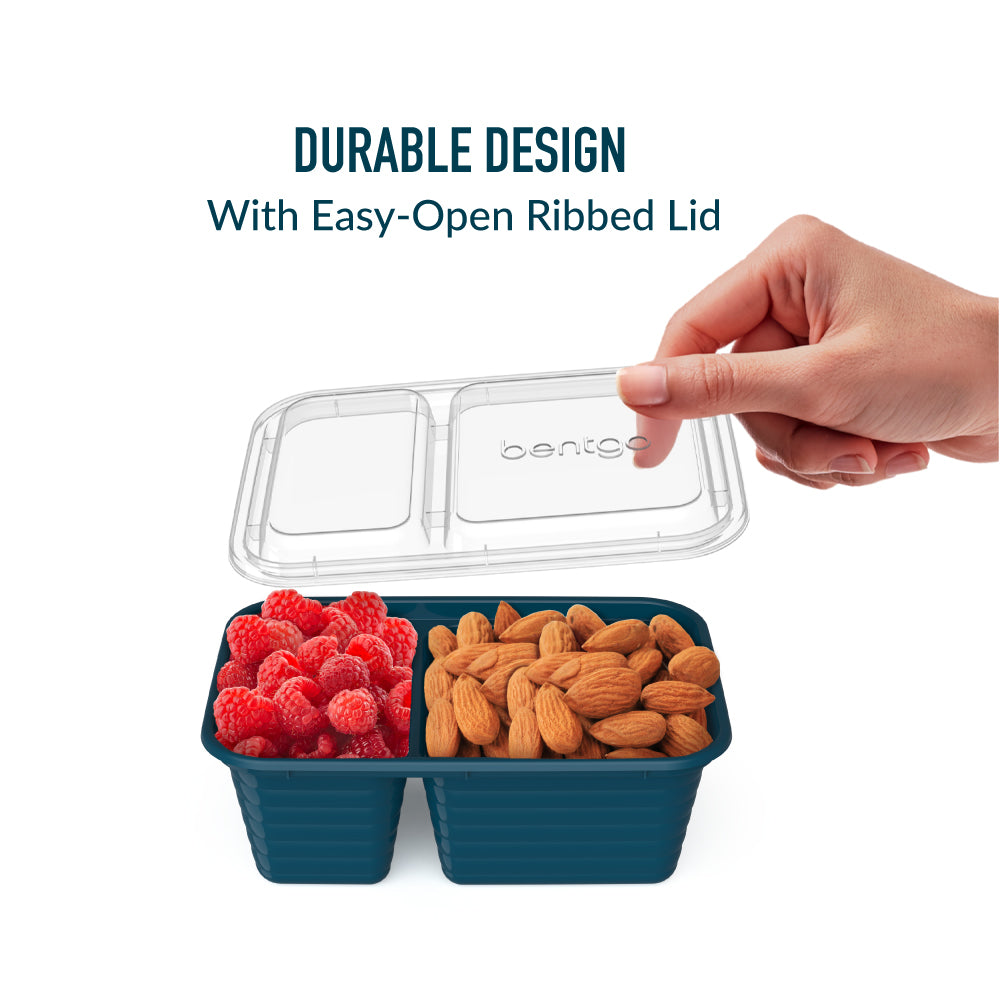 bentgo-prep-2-compartment-snack-containers-20-piece-set-10-trays-10-lids image 5