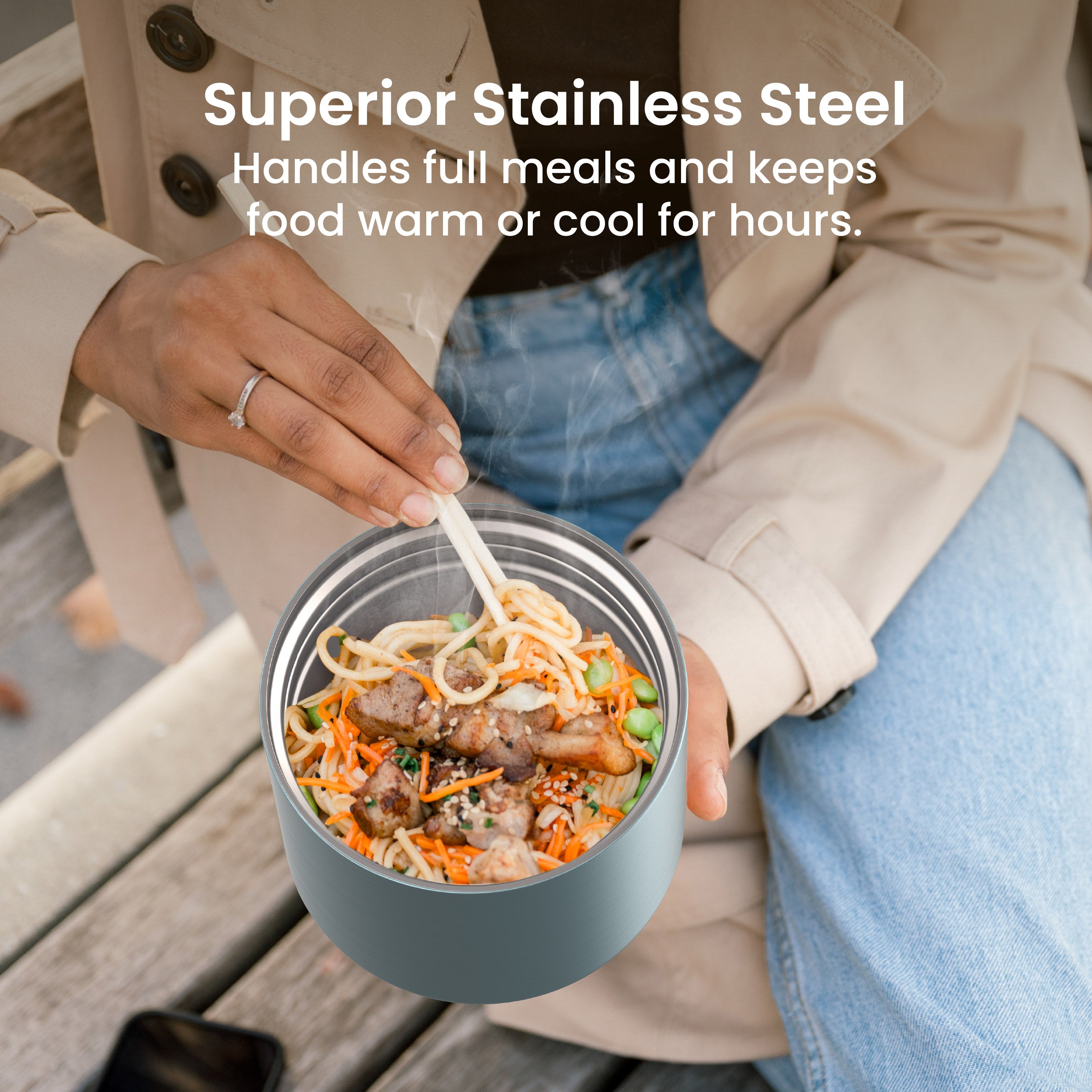 bentgo-stainless-steel-insulated-food-container-2-4-cup-leak-proof-thermos-bowl image 2