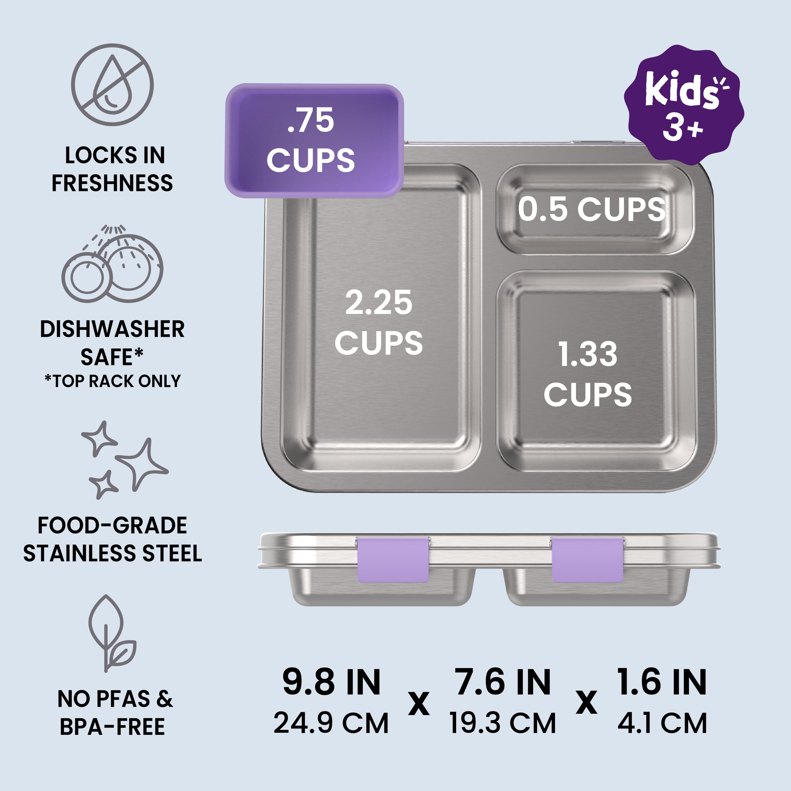 bentgo-kids-stainless-steel-prints-lunch-box-3-compartment-bento-with-removable- image 3