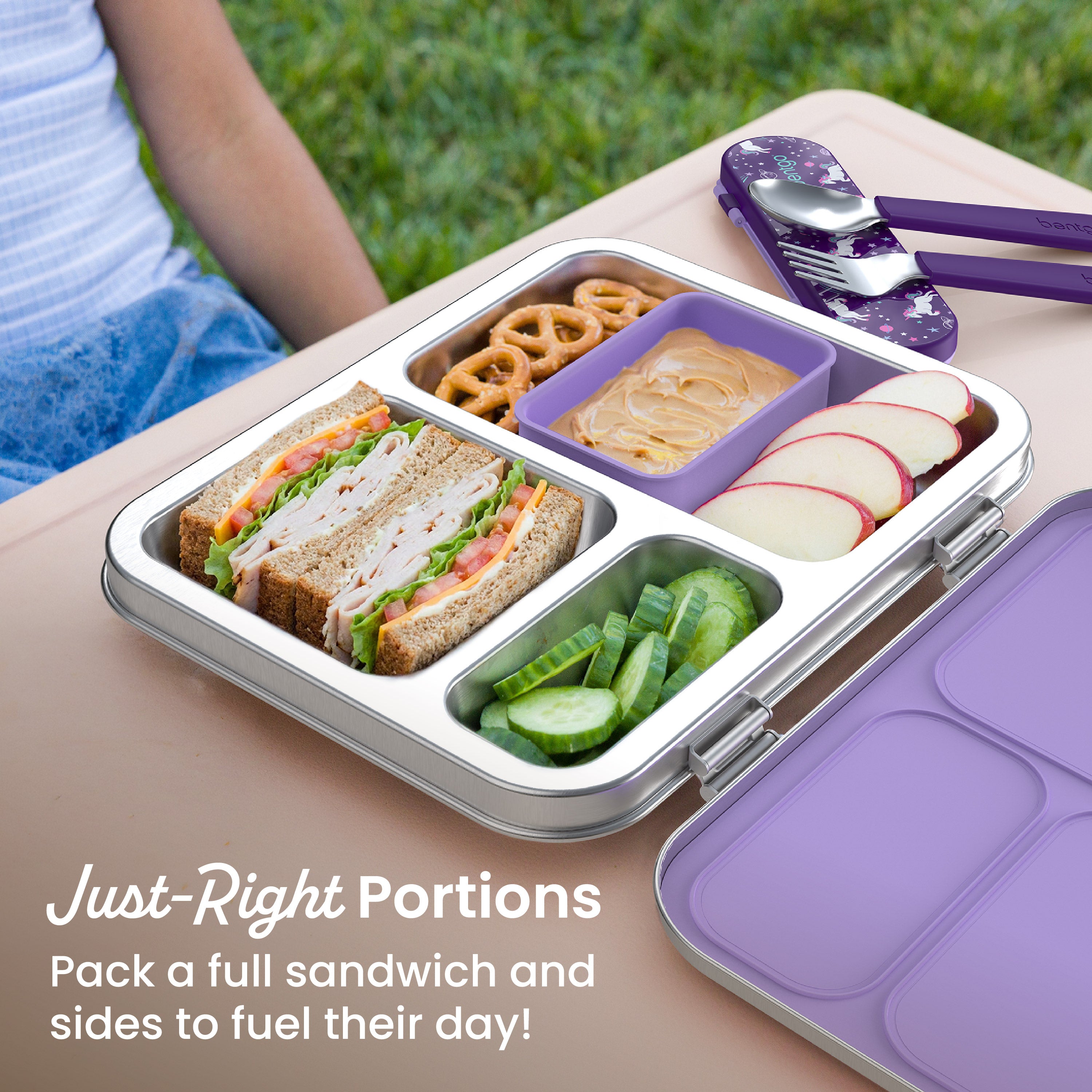 bentgo-kids-stainless-steel-prints-lunch-box-3-compartment-bento-with-removable- image 6