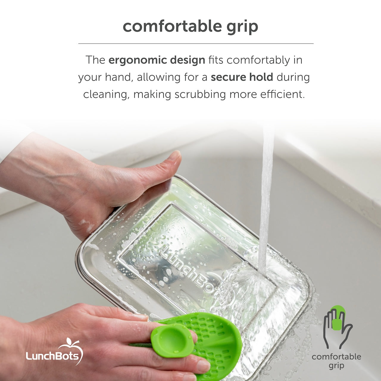 lunchbots-platinum-silicone-food-scrubber-dual-sided-dish-pan-and-produce-brush- image 7