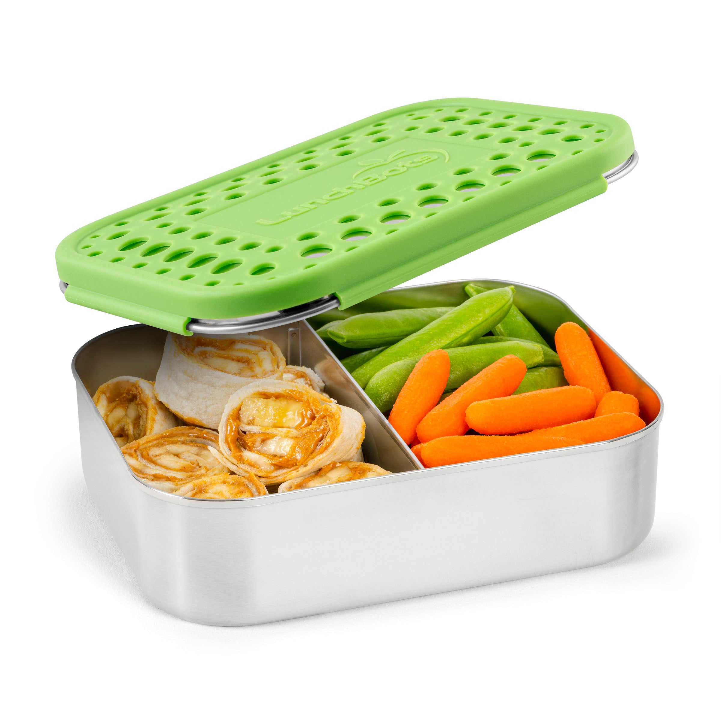 lunchbots-medium-duo-stainless-steel-bento-box-2-equal-sections-for-sandwich-sid image 6