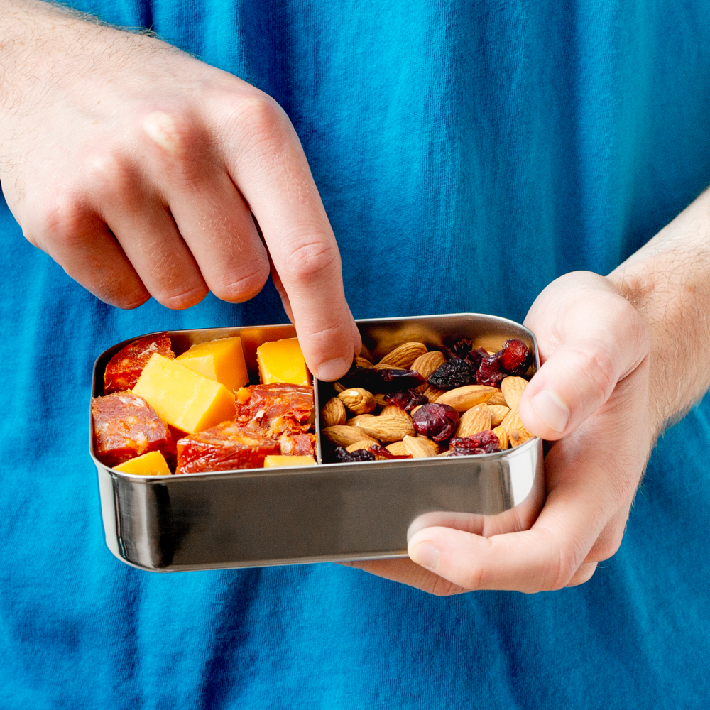 lunchbots-small-snack-packer-stainless-steel-bento-box-two-compartment-snack-con image 4
