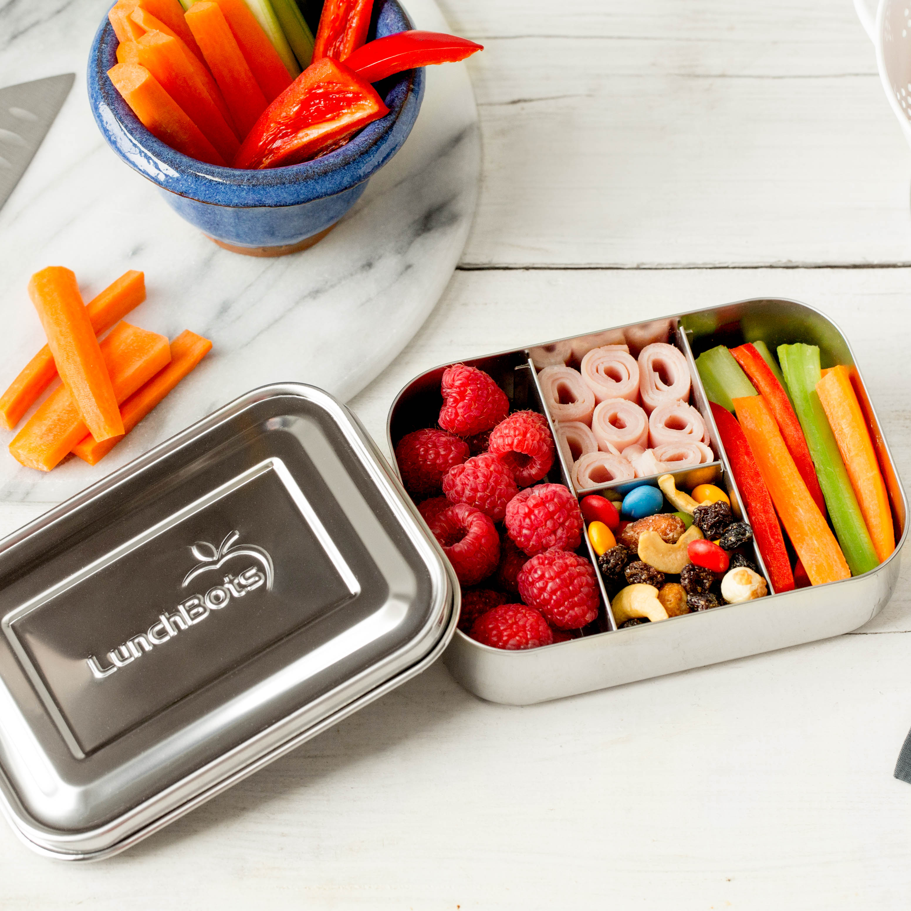 lunchbots-small-protein-packer-stainless-steel-toddler-bento-snack-box-4-compart image 7