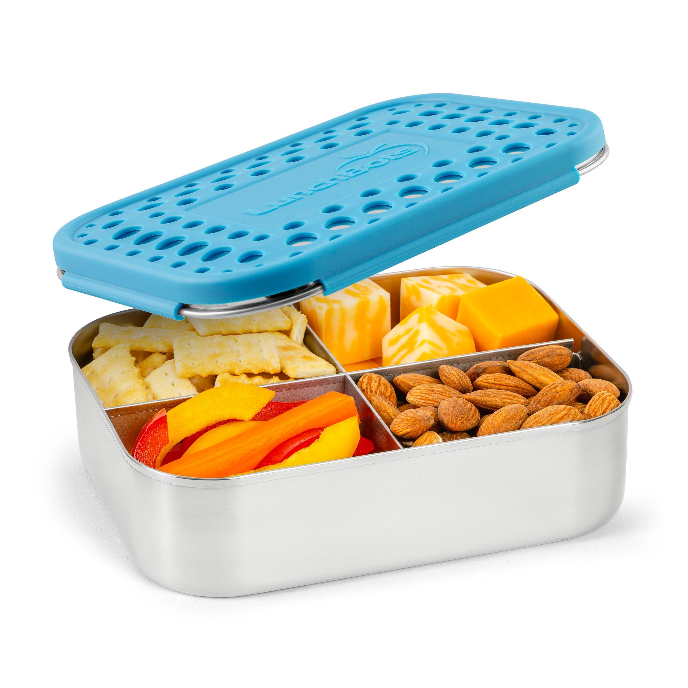 lunchbots-medium-quad-stainless-steel-bento-box-4-compartment-snack-and-toddler- image 6