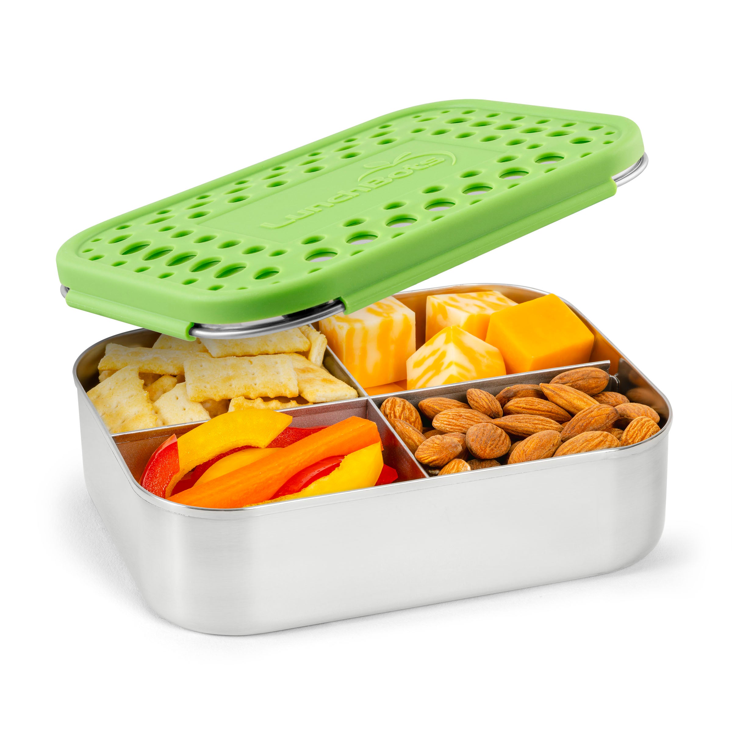 lunchbots-medium-quad-stainless-steel-bento-box-4-compartment-snack-and-toddler- image 4