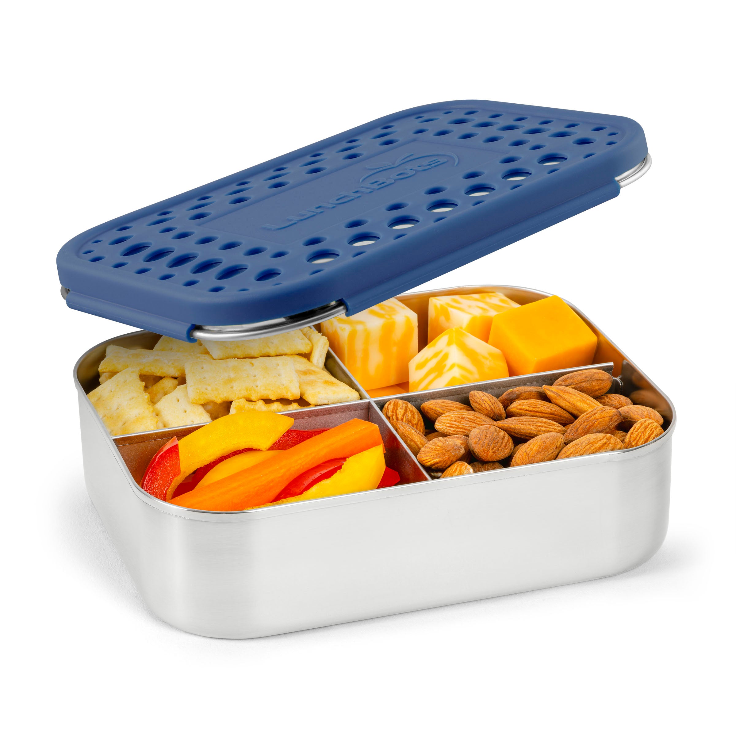 lunchbots-medium-quad-stainless-steel-bento-box-4-compartment-snack-and-toddler- image 3