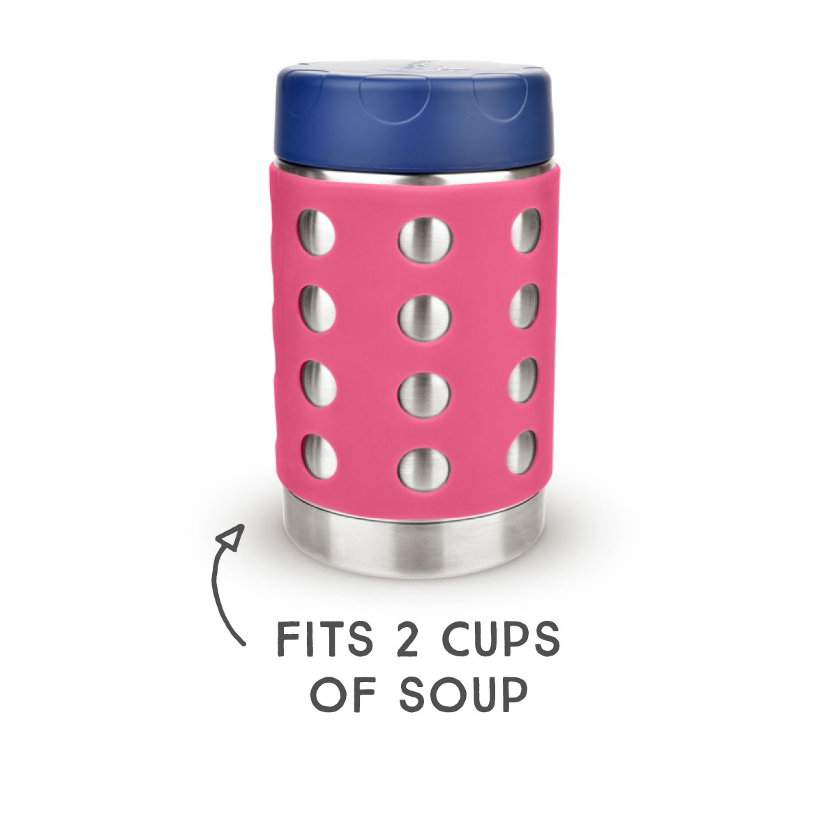 lunchbots-thermal-dots-16oz-insulated-food-jar-triple-insulated-stainless-steel- image 1