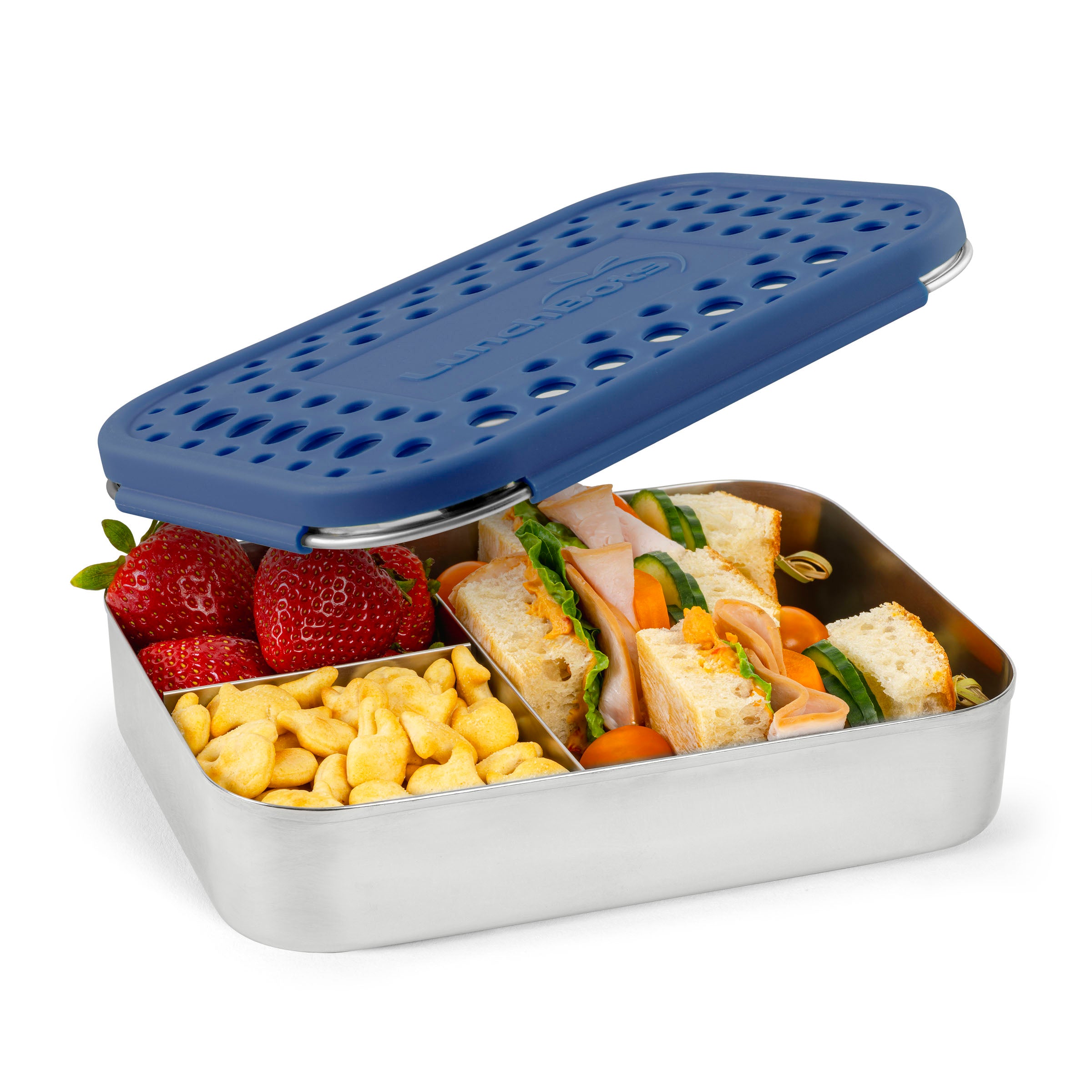 lunchbots-large-trio-stainless-steel-bento-box-3-compartments-for-full-sandwich- image 5