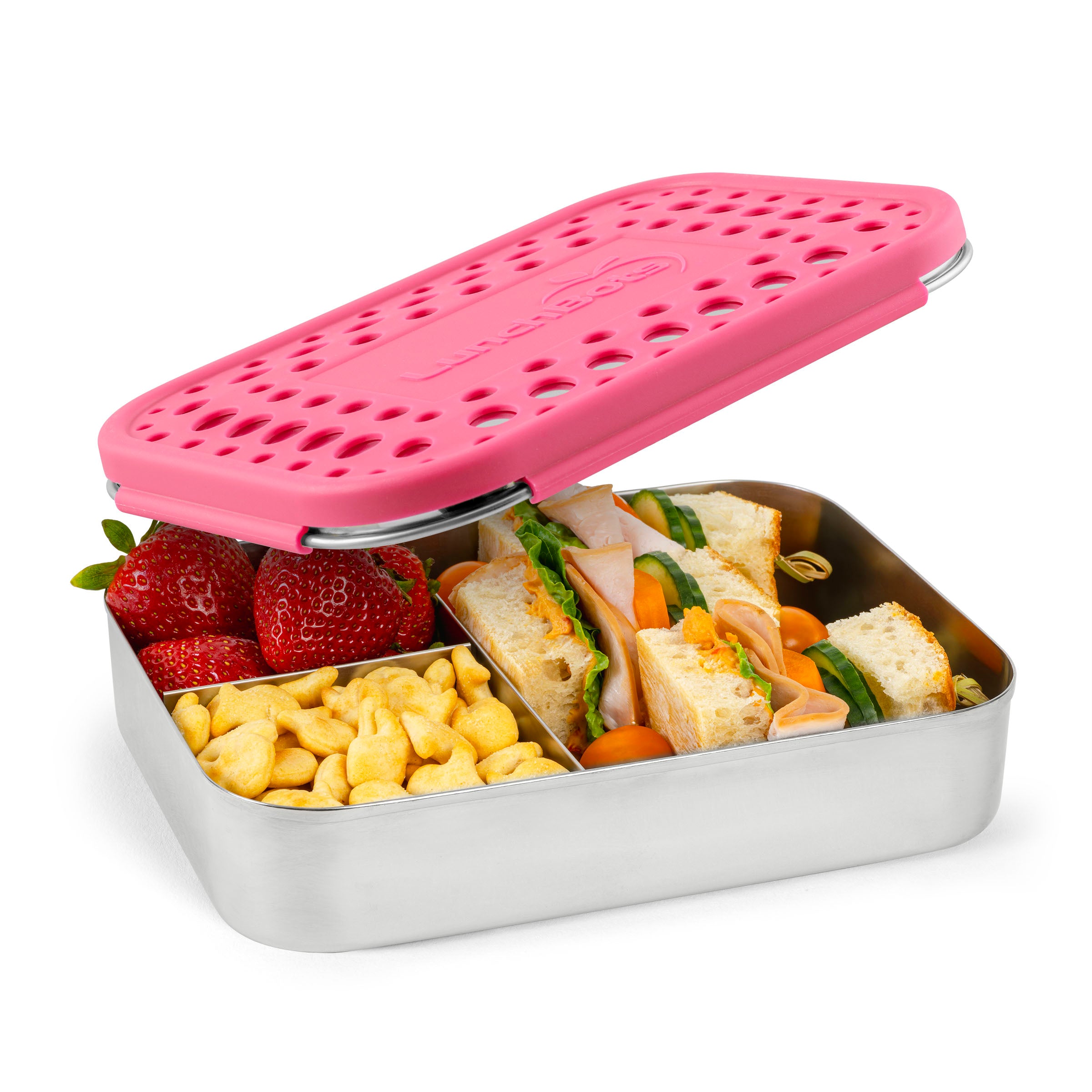 lunchbots-large-trio-stainless-steel-bento-box-3-compartments-for-full-sandwich- image 6