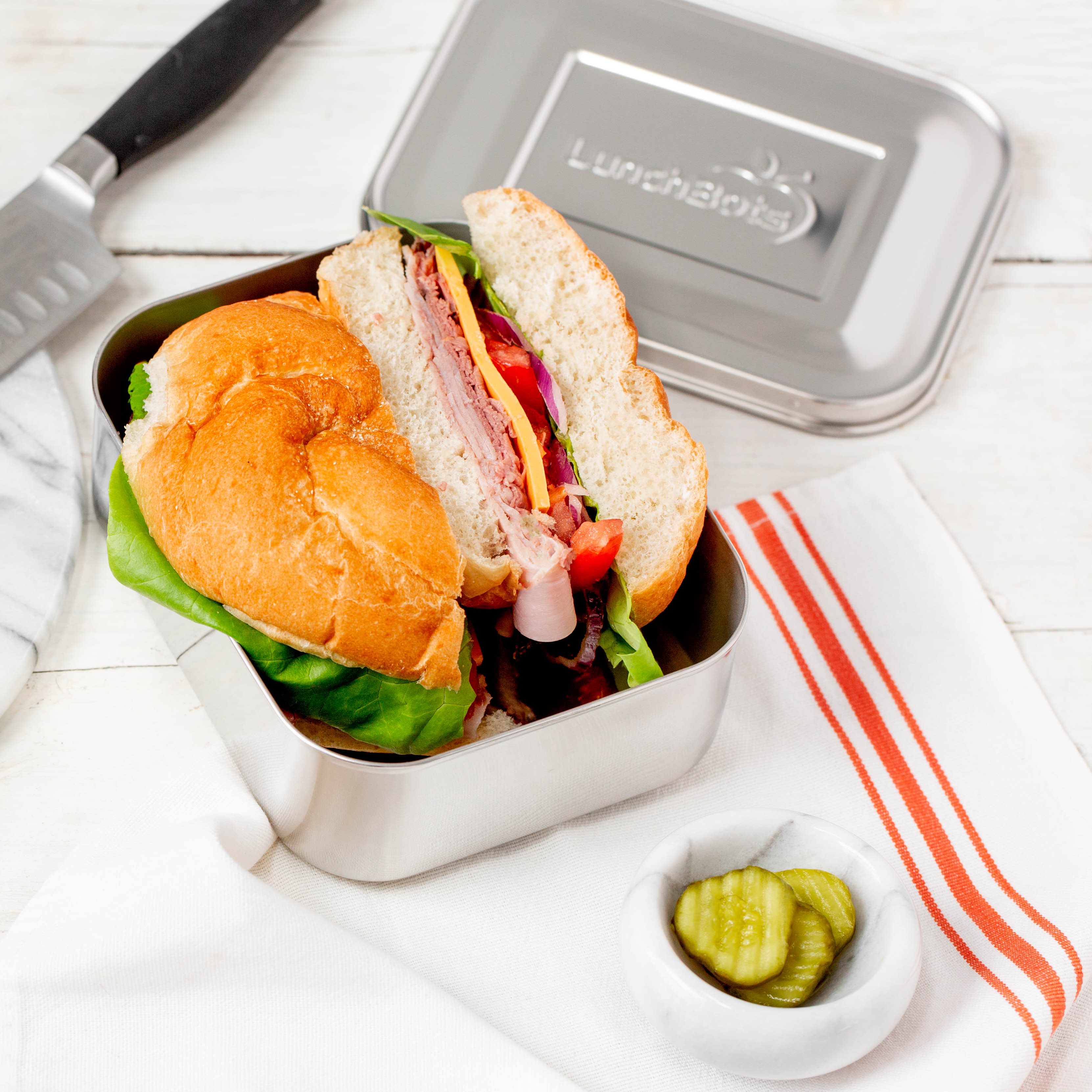 lunchbots-medium-uno-stainless-steel-bento-box-one-compartment-sandwich-size-lun image 8