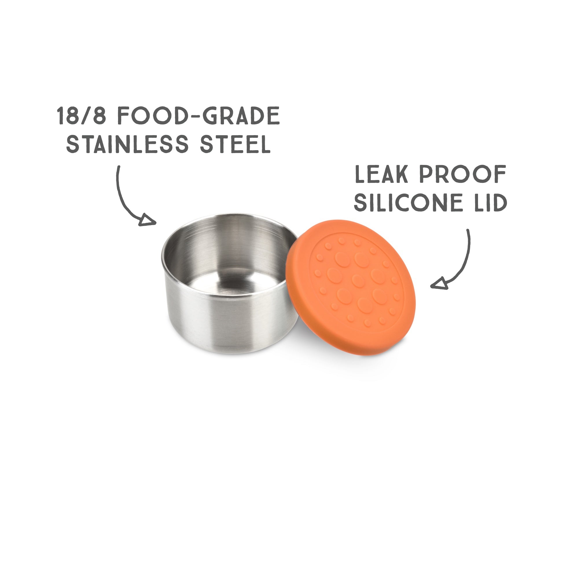 lunchbots-dips-1-5-oz-stainless-steel-condiment-containers-set-of-3-with-colorfu image 2