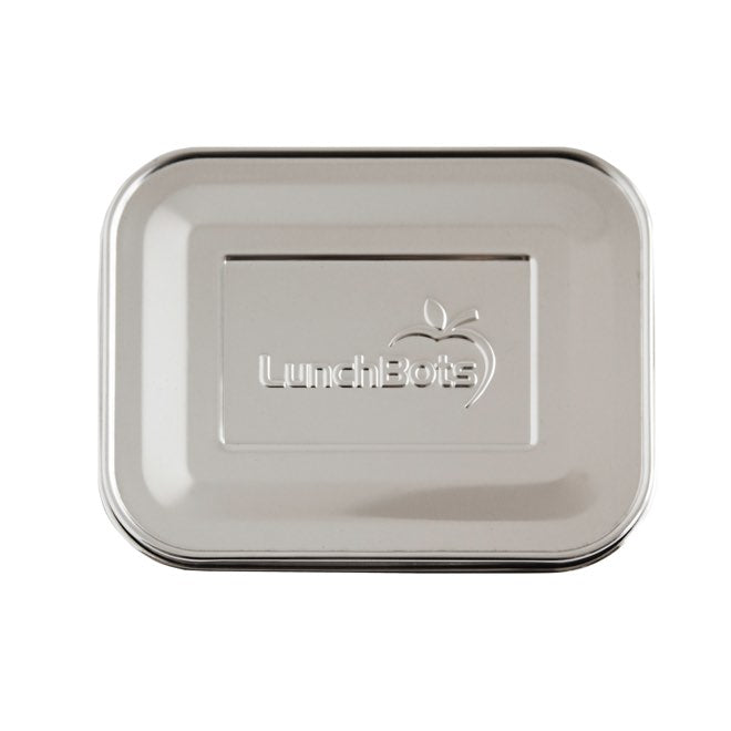 lunchbots-medium-replacement-lid-stainless-steel-lid-for-5-x-6-medium-uno-duo-tr image 1